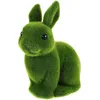 Gift Wrap Flocked Small Animal Ornament Terrarium Moss Garden Decoration Lawn Patio Stuffed Easter Adornment Statuette