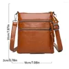 Avondtassen mode dames medium ritssluiting crossbody tas zacht pu lederen multifunctionele enkele schouder voor winkelen buiten