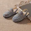 Sandaler Summer Kids Shoes Children Outdoor Slides Baby Girls Gold Slippers Toddler Bling Brand Flats Princess Slides Slip On Shoes 230522