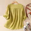 Women's Blouses Beautiful Dames Summer Top Casual Lady Round Neck Quick Dry Blouse Dagelijkse slijtage