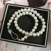 Necklaces Women Cubic Real Natural Freshwater Pearl Choker Necklace 89mm White Inregular Jewelry Gifts