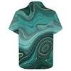 Mäns casual skjortor lyxiga glamvirvlar semester skjorta abstrakt tryck hawaii estetiska blusar kortärmade grafiska kläder stora storlek