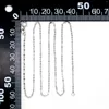 Łańcuchy Rode Srebrny srebrny naszyjnik Dainty płaski owalny łańcuch 1,5 mm 18 cali gotowy do zużycia (CY-029)