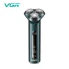 Electric Shaver VGR New Electric Shaver Rotary 3D Floating Razor Waterproof Shaver Men's Razor Professional Beard Trimmer USB Rechargeable V-310