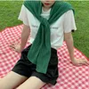 Scarves Autumn Winter Knitted Fake Collar Scarf For Women Shawl False Collars Neck Guard Cape Korean Fashion Poncho