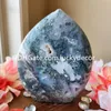 Natural Crystal Prov Statue Freeform Meditation Decor Moss Agate Flame Geode Collection Piece Feng Shui Metaphysical Root Chakra Druzy Chalcedony Gemstone