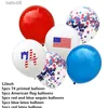 Decoração de festa 1 Conjunto American USA Independence Day Balloons Decor de 4 de julho, balão de lantejoulas patrióticas Ballons American Balloons Decor T230522