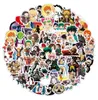 50pcs Toptan Karikatür Çıkartmaları Paketi Karışık Güzel Japonya Anime Etiketleri Dizüstü Bilgisayar Kaykay Motor Şişe Araba Su Geçirmez Çıkartma Dökme Lots 7 Grup