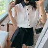 Women's Blouses GGRIGHT Blusas Mujer De Moda 2023 Casual Dot Mesh Shirts Tops Chemise Femme Lapel Button Up White Shirt Women Summer Clothes