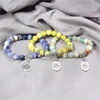 Crystal Bracelet Natural Stone Beaded Bracelet Lotus Pendant Yoga Energy Stone Fashion Accessories