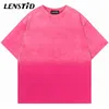 Men s T Shirts Summer Men Tie Dye Washed Tshirts Hip Hop Gradient Color Vintage T Shirts Streetwear Harajuku Casual Cotton Tops Tees Clothing 230520