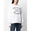 23SS Zadig Voltaire Designer Sweatshirt Mode Nouvelles Femmes Vêtements Lettre Classique Impression Blanc Col Rond Pull Jumper Pull