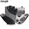 Велосипедные перчатки Giyo дышащие лайкра ткань Unisex Road Bike Riding MTB DH Racing Outdoor Mittens Bicycle Half Finger Glove 230520