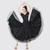 Abbigliamento da palestra Moda Valzer Tango Abito da ballo internazionale Abbigliamento Paillettes di garza Gonna da ballo altalena per donna Allenamento moderno