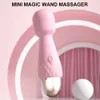 Vibrators Mini wand vibrator female clitoral stimulator AV stick Gpoint massager female masturbator female sex toy 230520