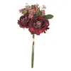 Dekorativa blommor Artificial Silk Rose Branch For DIY Wedding Bouquet Centerpieces Floral Arrangements Party Tabell Home Living Rom