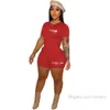 2023 Designer Dames Tracksuits Summer Sports Outfits Ladies Twee -delige shorts Set Letter Gedrukt T -shirt met korte mouwen en shorts Jogging Suits Kleding