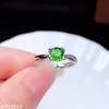 Cluster Rings KJJEAXCMY Fine Jewelry 925 Sterling Silver Inlaid Natural Gemstone Diopside Fashion Woman's Ring Support Test Selling