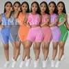 Dames tracksuits dames korte sets zomer outfits geprinte tanktops biker shorts 2 -delige set tracksuit tracksuit vrouwelijke joggingpakken sport