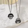 Pendant Necklaces 2023 Boy Girl Portrait Metal Necklace Trend Retro Couple Magnetic Accessories Cute Cool Jewelry Gifts