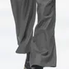 Calça masculina homens homens reto outono inverno espessado yamamoto estilo maduro cavalheiro escuro casual solto