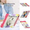 360 Rotating with Shoulder Strap Kickstand Cover Silicone Smart Case for iPad 10.2 9.7 11 Air 2 4 5 10.9 10th Mini 4 5 6