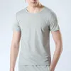 T-shirt da uomo Estate Uomo T-shirt manica corta Seta ghiaccio Traspirante e ad asciugatura rapida Top sottili Abbigliamento uomo Camicetta Streetwear