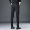 Men's Pants 2022 Autumn Winter Work Suit Men's Trousers Loose Relaxed Korean Elastic Dark Pattern Jacquard Six Pocket Designer Slim Fit Pants P230522