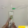 1SET MINI Glass Bong Water Pipes Recycler DAB RIG LED LED LED HODAH CHITER PYREX GLASS SMALL BONGS مع 10 مم
