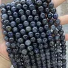 Crystal Natural Stone Lolite Loose Smooth Round Purple Cordierite Lolite Stone Beads 6 8 10mm For Jewelry Making DIY