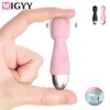 Vibrators Mini wand vibrator female clitoral stimulator AV stick Gpoint massager female masturbator female sex toy 230520