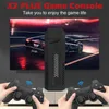 Controladores de jogo Joysticks X2 Plus Retro TV Game Console 3D 4K Output GameStick 24G Dual Lides Controlador Sem fio Jogos em casa portáteis 128G 41000 jogos