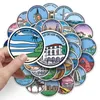 50 % World City Outdoor Landmark Stickers Skate аксессуары водонепроницаем