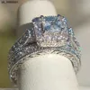 Pierścienie zespołowe Vintage Lover Lab Diamond Pierścień 925 Srebrny srebrny bijou zaręczyny Pierścienie dla kobiet Bridal Charm Biżuter Prezent J230522
