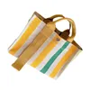 LGBT Shopping Bags Pride Rainbow Stripe Coton Lin Toile Sac Femmes Étanche 2023 Épaule Messenger Sac Fourre-Tout Portable Banlieue 230522
