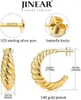 Kolczyki obręcze Projekt mody 18k złota platana na stali nierdzewnej C w kształcie stali nierdzewnej dla dziewcząt biżuteria dla kobiet