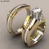 Band Rings 14K Gold Simulation Diamond Ring 1carat Mystic Engagement Bizuteria Anillos De Gemstone for Women Diamante Fashion Diamond Rings J230522