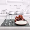 Table Mats & Pads Silicone Dish Drying Mat For Kitchen Modern Heat Resistant Draining Tableware Dishwasher Cushion Pad Home Placemat