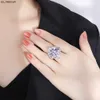 Band Rings Retro 1012mm Amethyst Emerald Ring Wedding Bands Gemstone Lab Diamond Cocktail Party Fine Jewelry Anniversary Gift Accessories J230522