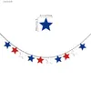 Party Decoration USA Independence Day Banners Independent Memorial Party American Flag Banner Happy 4 juli USA National Day Party Decors T230522