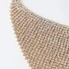 Halsband Stonefans Full Rhinestone Bib Statement Halsband Collar For Women Fashion Crystal Choker Tassel Halsband Julhalsmycken