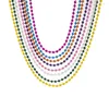 Kedjor 8 färger unika emaljerad kedjhalsband armband för kvinnor minimalistisk boll choker pärlstav y2k collier smycken bijoux