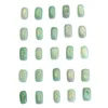 0.6 x 0.4 INCHES Mini Size Natural Amethyst Quartz Amazonite Engraved Pagan Lettering Wiccan Rune Stone Set