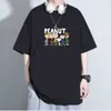 남성 디자이너 패션 프린트 크리에이티브 티셔츠 통기성 Tshirt 슬림 한 승무원 목 목마 짧은 슬리브 남성 티 캐주얼 남자 티셔츠 N1EF#