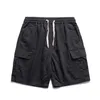 Short de salopette de Shawn Yue pour pantalon droit ample pour hommes Marque tendance ins couleur unie oversize