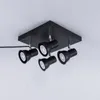 Ceiling Lights Black 360 Degree Rotatable LED Surface Mount Adjustable Down Light Fixture Vintage Loft Lamp Living Room Kitchen