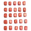 Set van 25 natuurlijke amethistkwarts Agaat gegraveerde Crystal Reiki Healing Pagan Lettering Wiccan Rune Stones Set