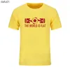 Herr t-shirts ny sommar världen är platt motor t-shirt kort ärm anpassade t-shirts ny stil män o-hals bomull t skjortor eu storlek l230520 l230520