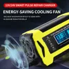 Car New Car Motorcycle SUV Pulse Repair Battery Charger Intelligent 12V 10A Battery Charge Tool LCD Display Gel Wet Lead Acid