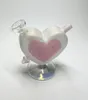 Vintage Premium Love Heart Glass Bong Water Hookah rökrör med Bowl Original Glass Factory kan sätta kundlogotyp av DHL UPS CNE